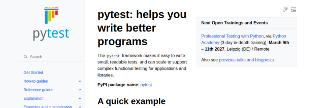 Aperçu de Pytest