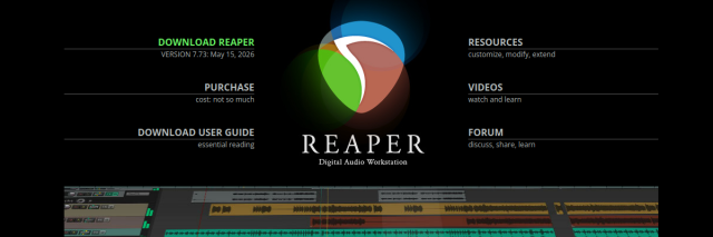 Aperçu de REAPER
