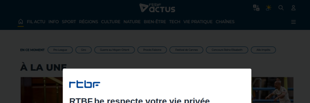 Aperçu de RTBF