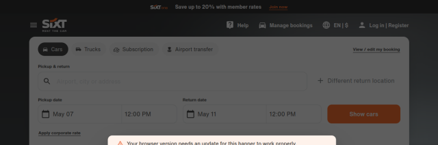Aperçu de Sixt