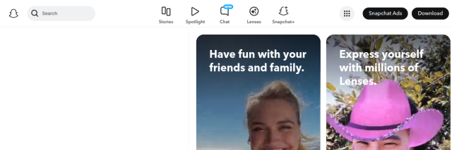 Aperçu de Snapchat