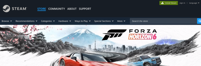 Aperçu de Steam
