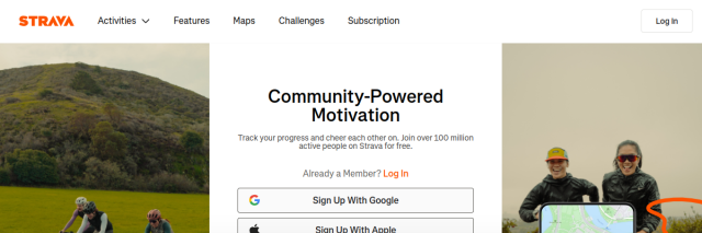 Aperçu de Strava