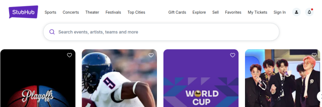 Aperçu de StubHub