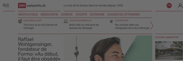 Aperçu de Swissinfo