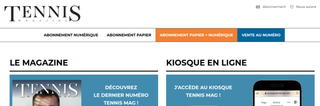 Aperçu de Tennis Magazine