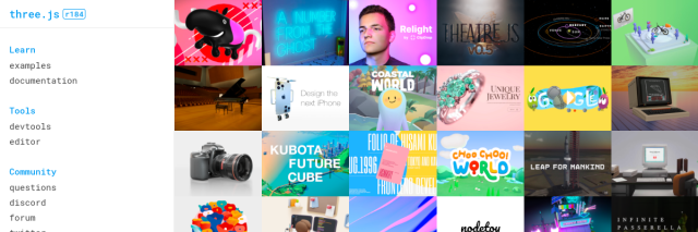 Aperçu de Three.js