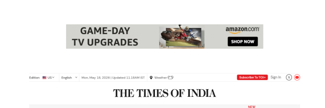 Aperçu de Times of India