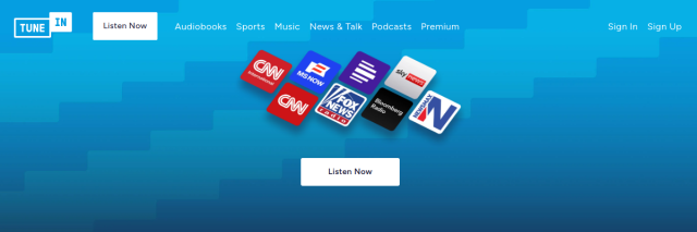 Aperçu de TuneIn
