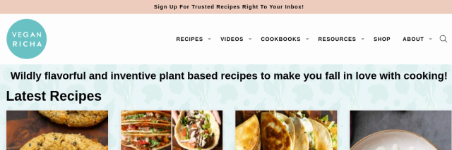 Aperçu de Vegan Richa