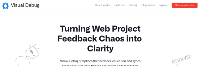 Aperçu de Visual Debug