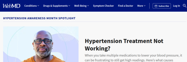 Aperçu de WebMD