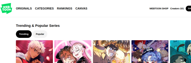 Aperçu de Webtoon