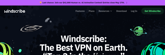 Aperçu de Windscribe