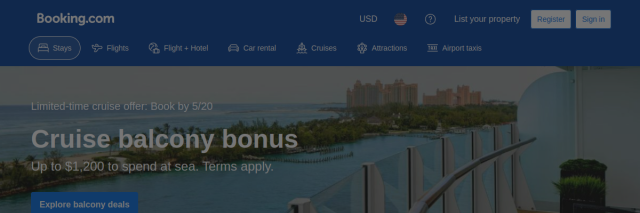 Aperçu de Booking.com