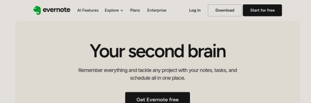 Aperçu de Evernote