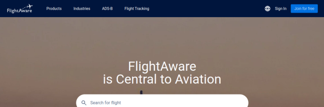 Aperçu de FlightAware