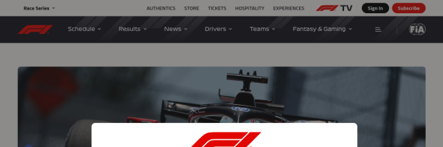Aperçu de Formula1.com