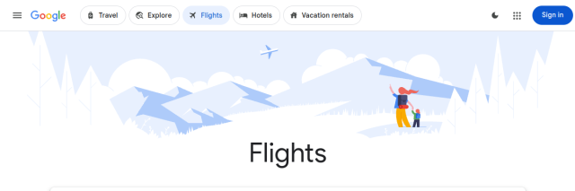 Aperçu de Google Flights