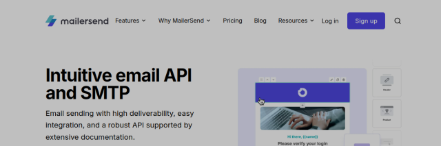 Aperçu de MailerSend.com