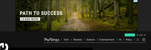 Aperçu de The Verge