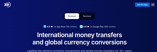 Aperçu de XE Currency
