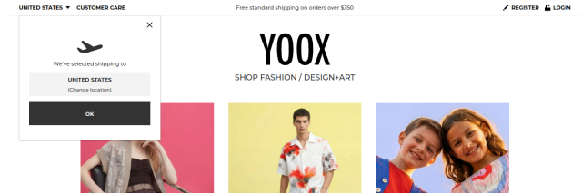 Aperçu de Yoox