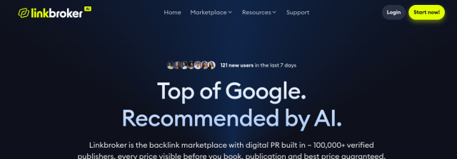 Linkbroker screenshot