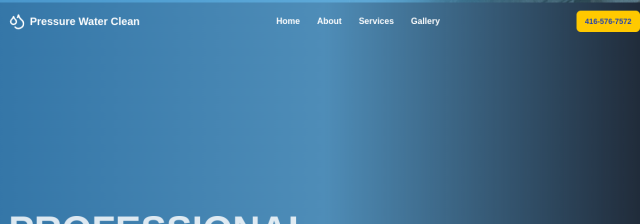 Pressure Water Clean website