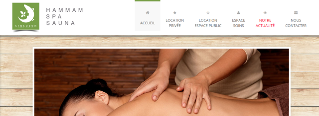 Site réalisé : Crocozen, Hammam Spa Sauna