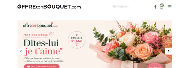 Site réalisé : Offre Ton Bouquet, fleuriste