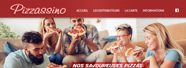 Site réalisé : Pizzassino, pizzas artisanales