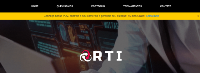 RTI Segurança da Informação – site desenvolvido pela Sistemas Click