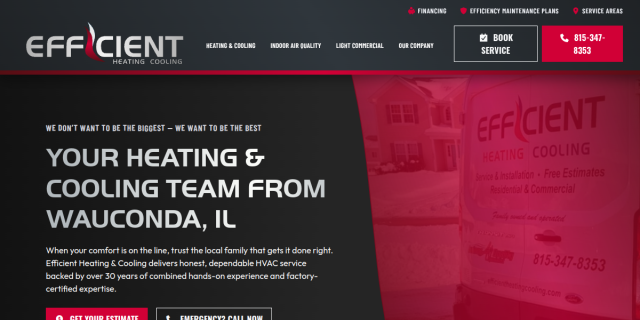 Heating Repair Mundelein IL website screenshot