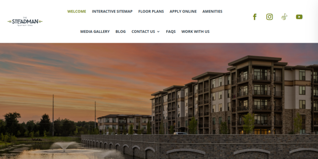 New Apartments For Rent Carmel IN website screenshot