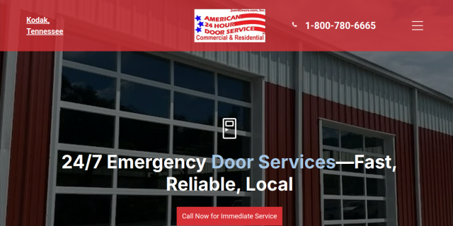 A-24 Hour Door America website screenshot