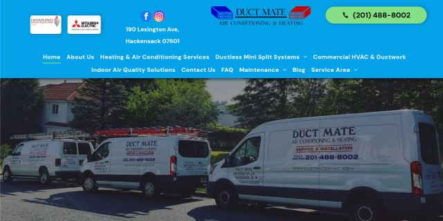 Duct Mate Inc. website screenshot