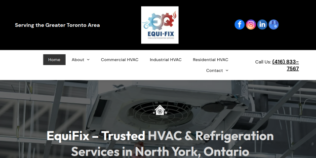 EquiFix website screenshot