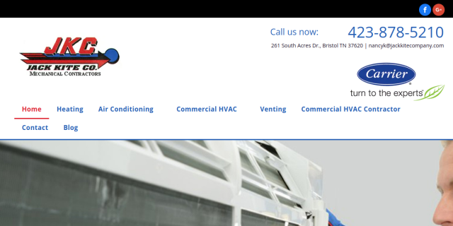 Jack M. Kite Co. Inc. website screenshot