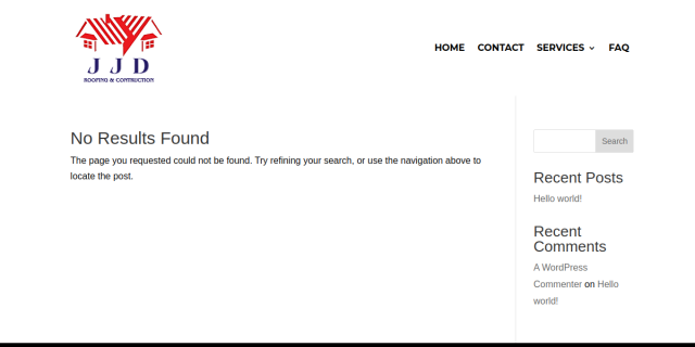 Storm Damage Roof Repair Rockford IL website screenshot
