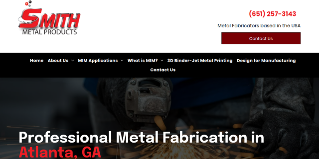 Metal Injection Molding Supplier Atlanta GA website screenshot
