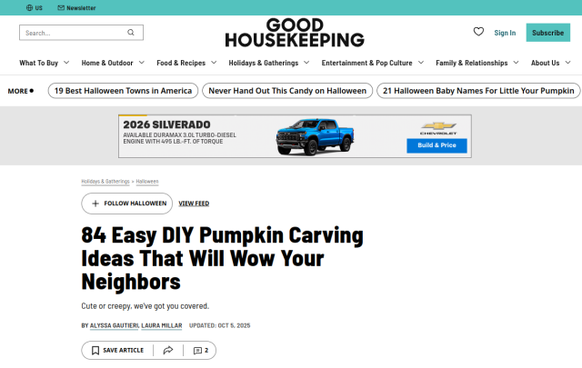 Preview card for 84 Pumpkin Carving Ideas