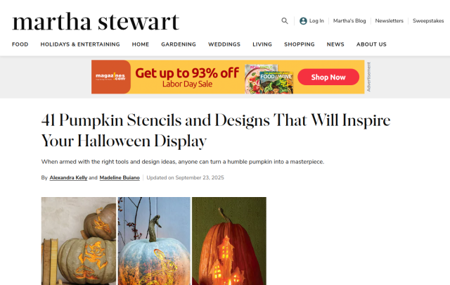 Preview card for 41 Pumpkin Stencils & Designs