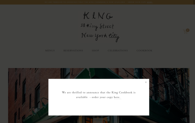 King Restaurant website preview