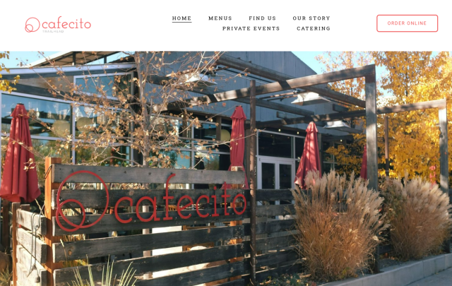 Cafecito Santa Fe website preview