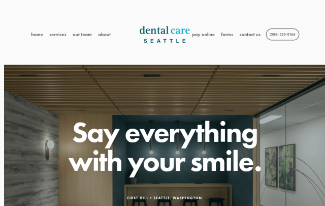 Dental Care Seattle website preview