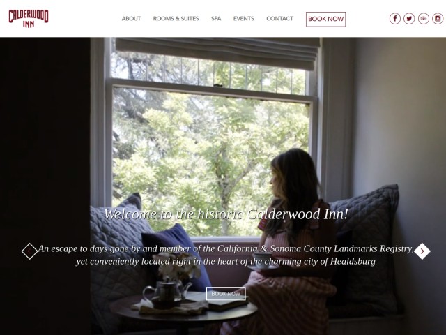 Calderwood Inn homepage preview