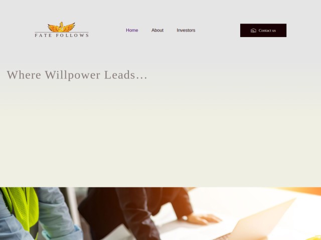 Fate Follows homepage preview