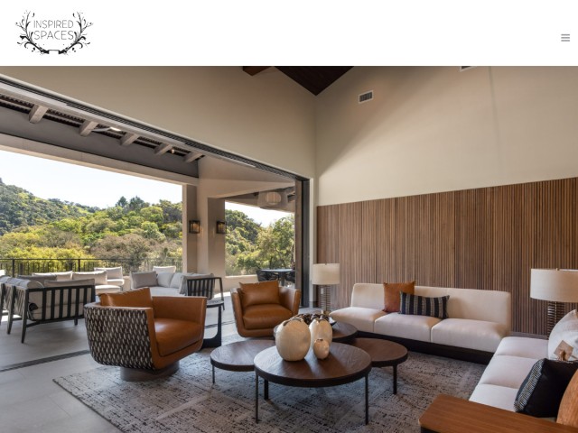 Inspired Spaces Interior Design homepage preview