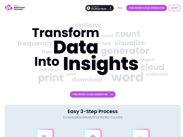 Free Word Cloud Generator homepage